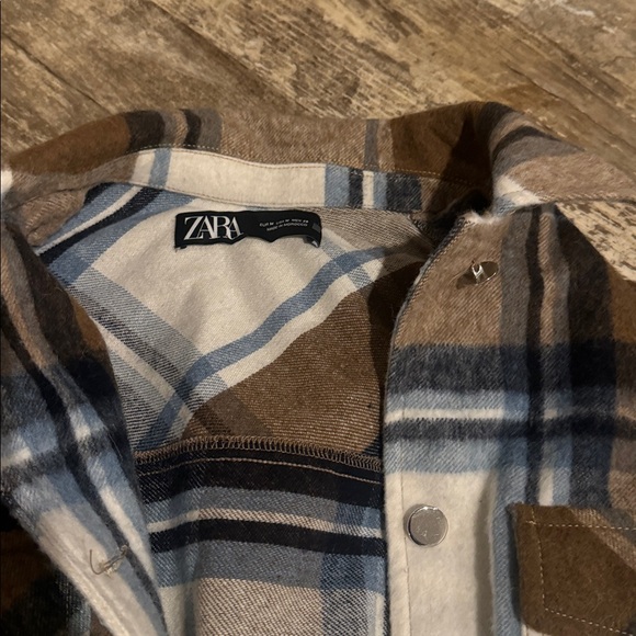 Zara Plaid Shacket - Picture 3 of 3